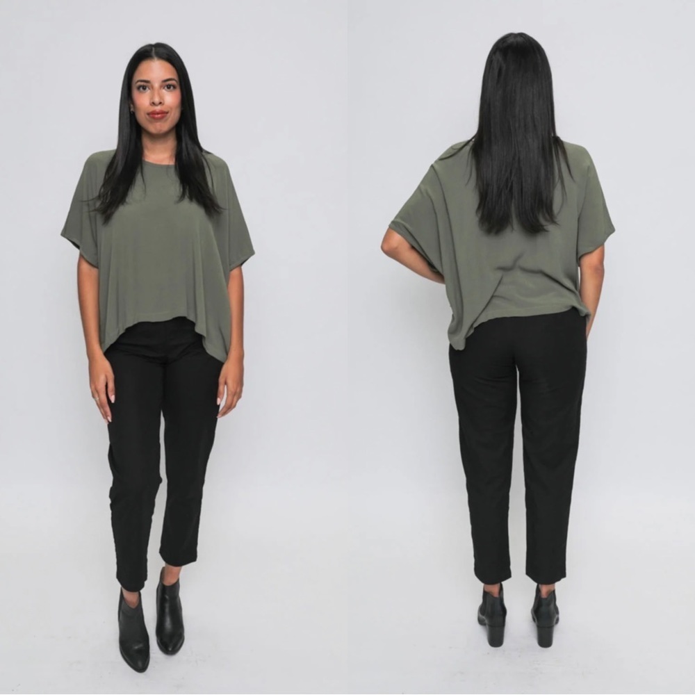 Tonle RJ Black High Rise Tapered Leg Pant Small